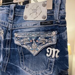 Miss Me Size 27 Embellished Cropped Jeans-Reposh NICE!! EUC